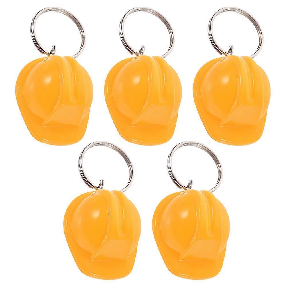Mini Construction Hat Keychain Hard Hat Keyring for Construction Workers 15Pcs