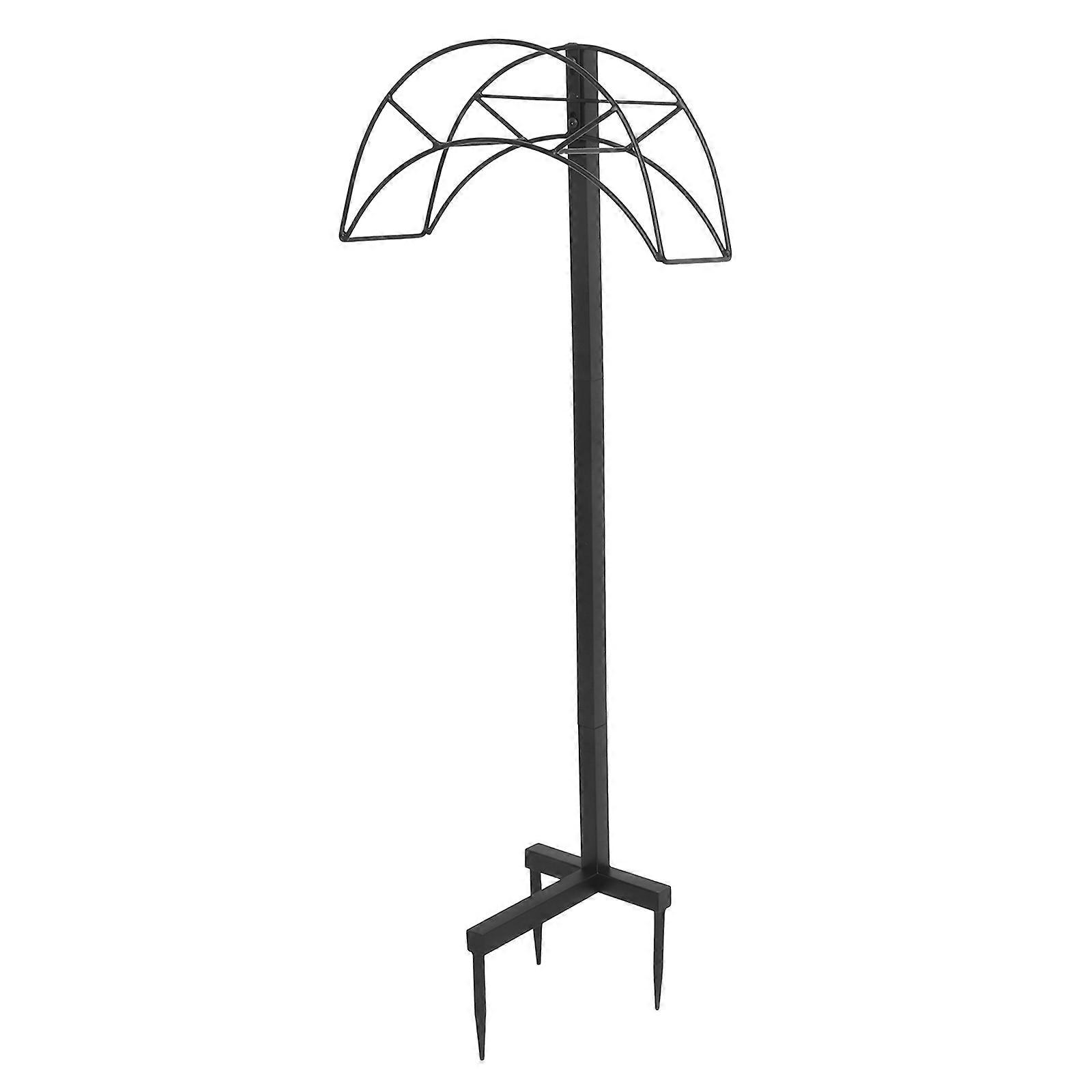 Rectangular Metal Hose Rack Organizer for Rooftop Gardens Enhances Organization 1Pack