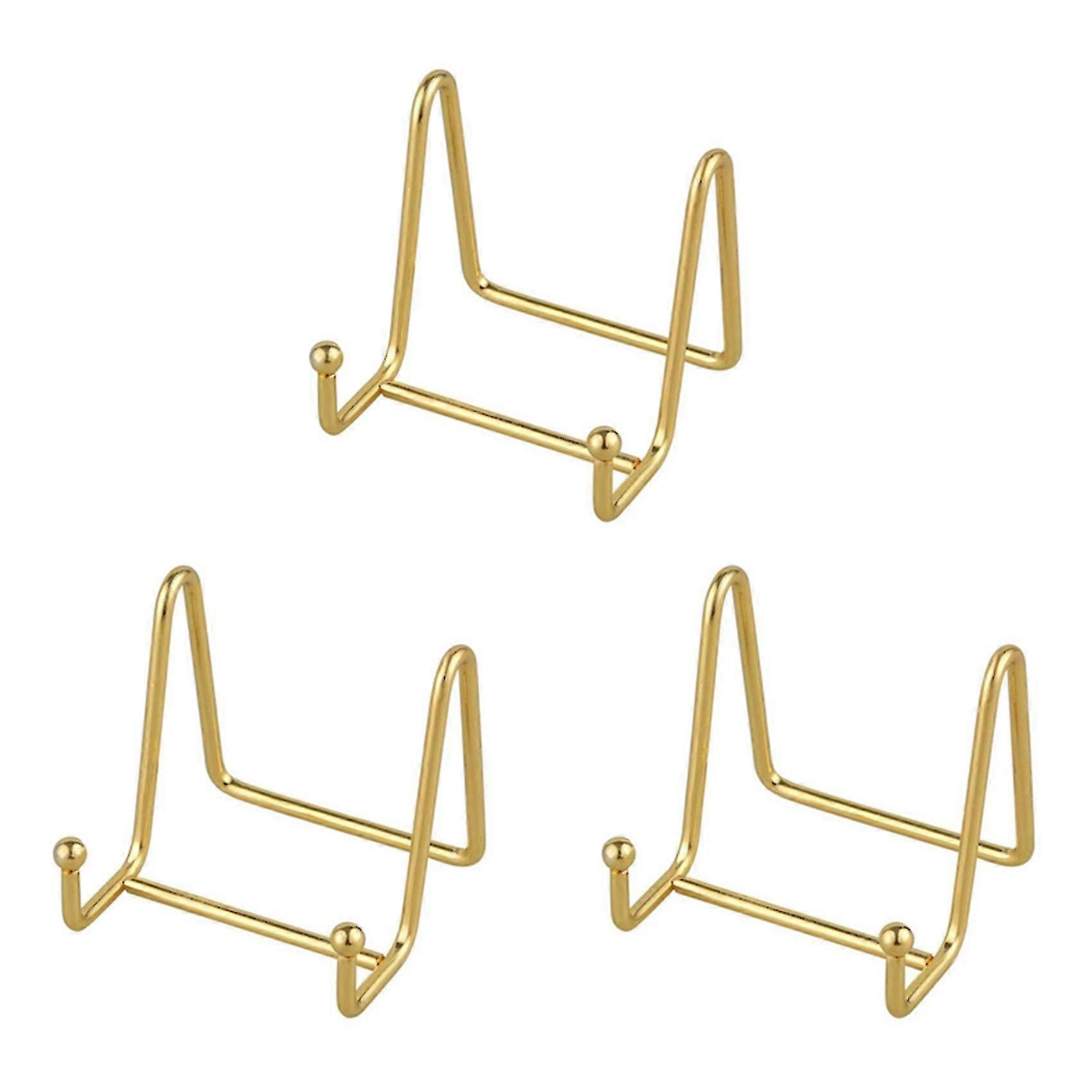 Plate Stand For Display Gold Iron Easel Plate Holder Display Stand Metal Frame Holder For Photo De