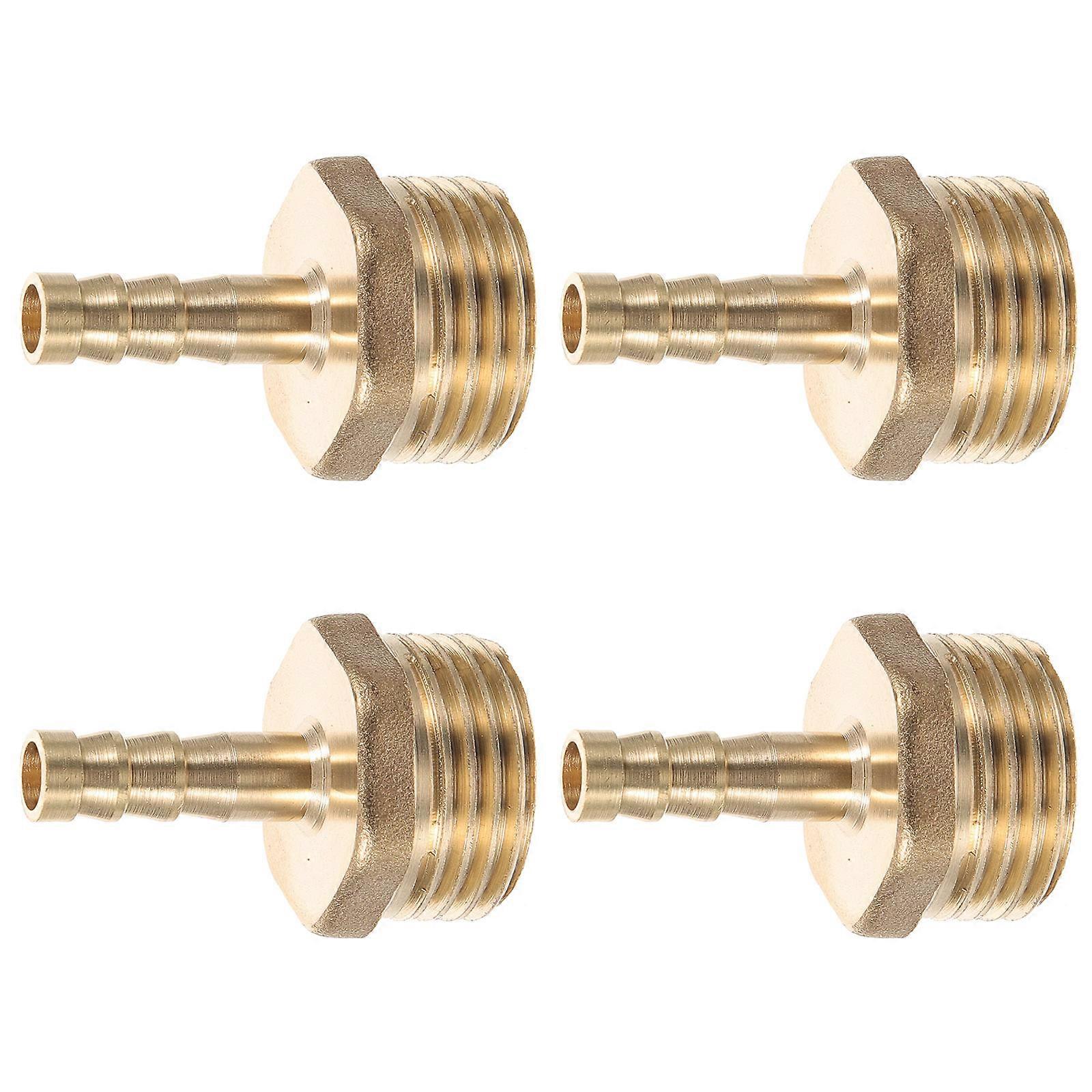 20Pcs Pex Hose Connector Fitting 1/2 Inch For DIY Projects Leak-proof Cylindrical Design Golden