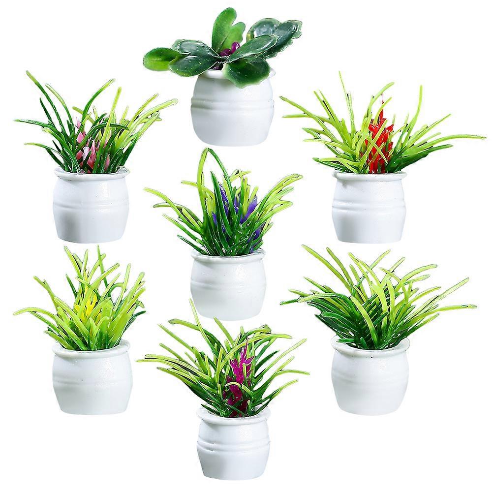 Mini House Decor Doll House Simulated Plants for 28Pcs Set