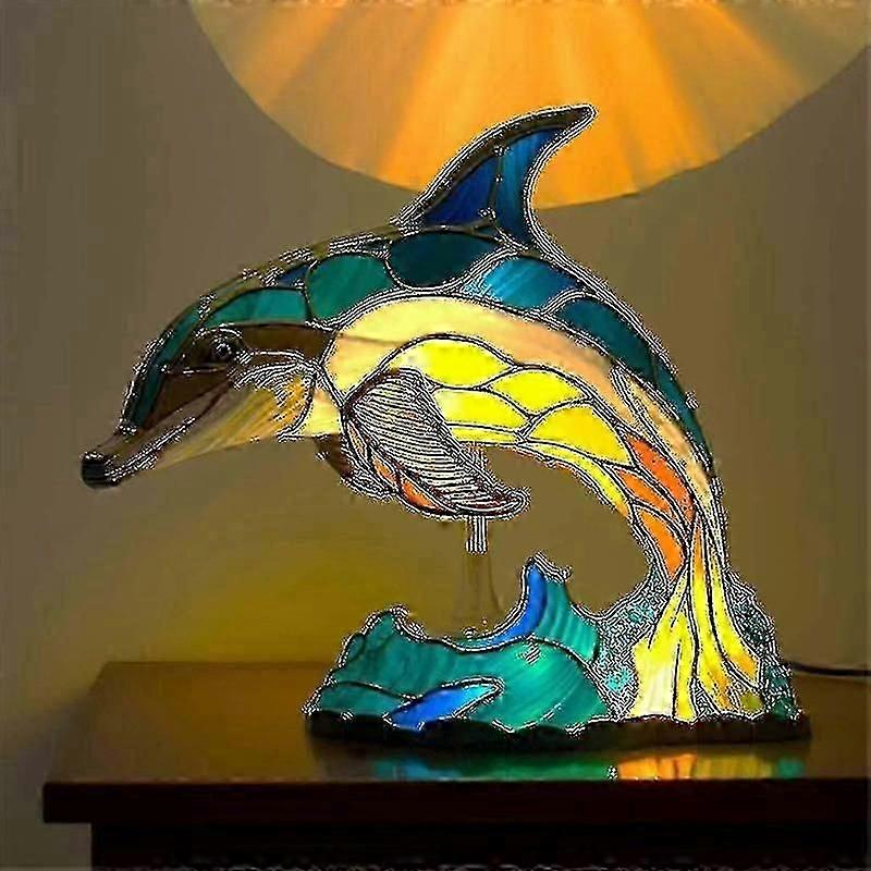 Elephant Animal Lamp Colourful Resin Lamp For Tiffany Lamp Table Lamp