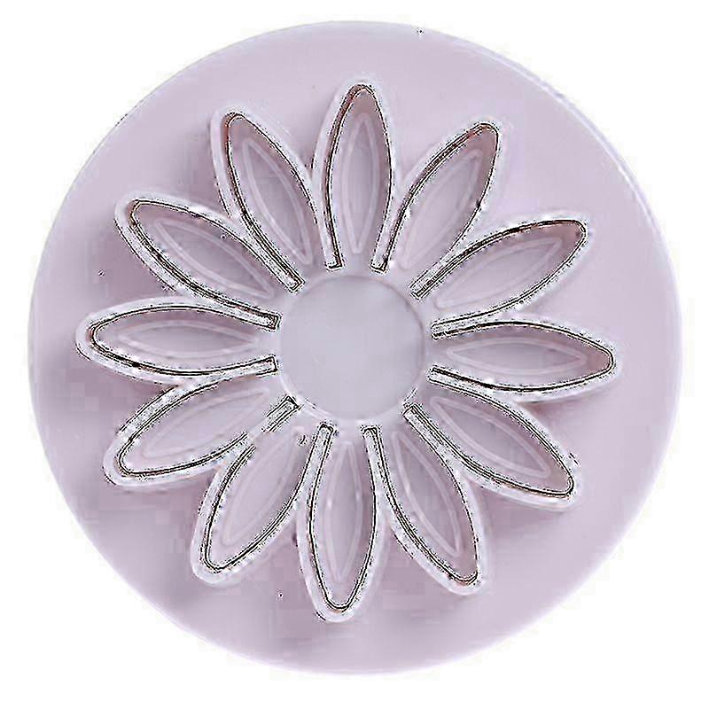 Plastic Flower Fondant Cake Tools Sugar Craft Plunger Cutter Baking Cookies Mold Db