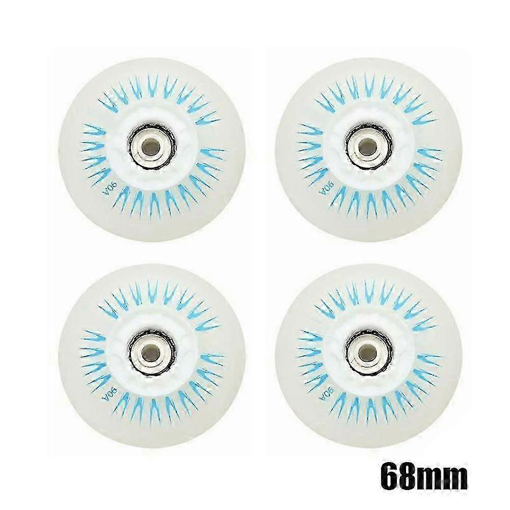 4pcs Flash Inline Skate Wheels 90a Led Lighting Skating Wheels 80 76 72 68