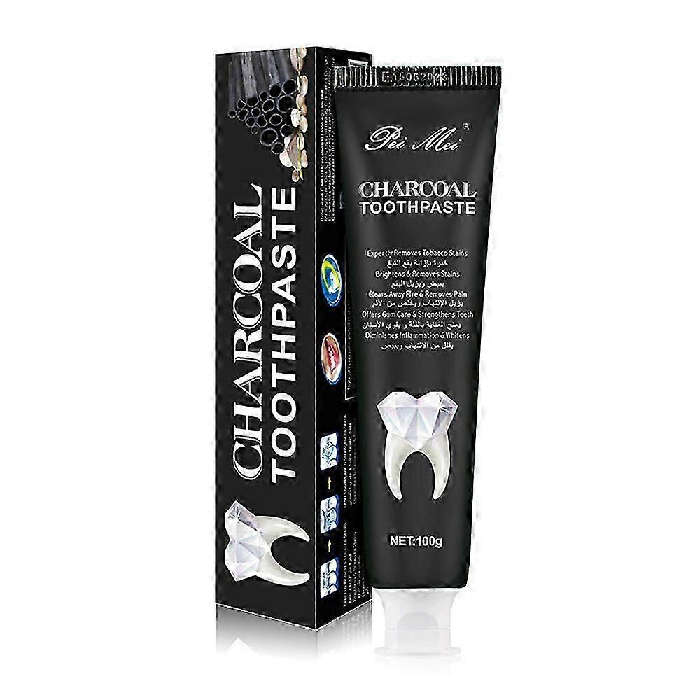 Oral Care Activated Carbon Toothpaste For Removing Tooth Stains, Refreshing, Sensitive, And Teeth Fixing Charcoal Toothpaste 100g