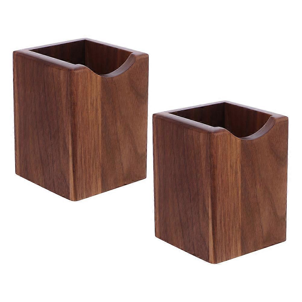 Wooden Pen Holder for Desk with Storage Function 8Pcs Collection