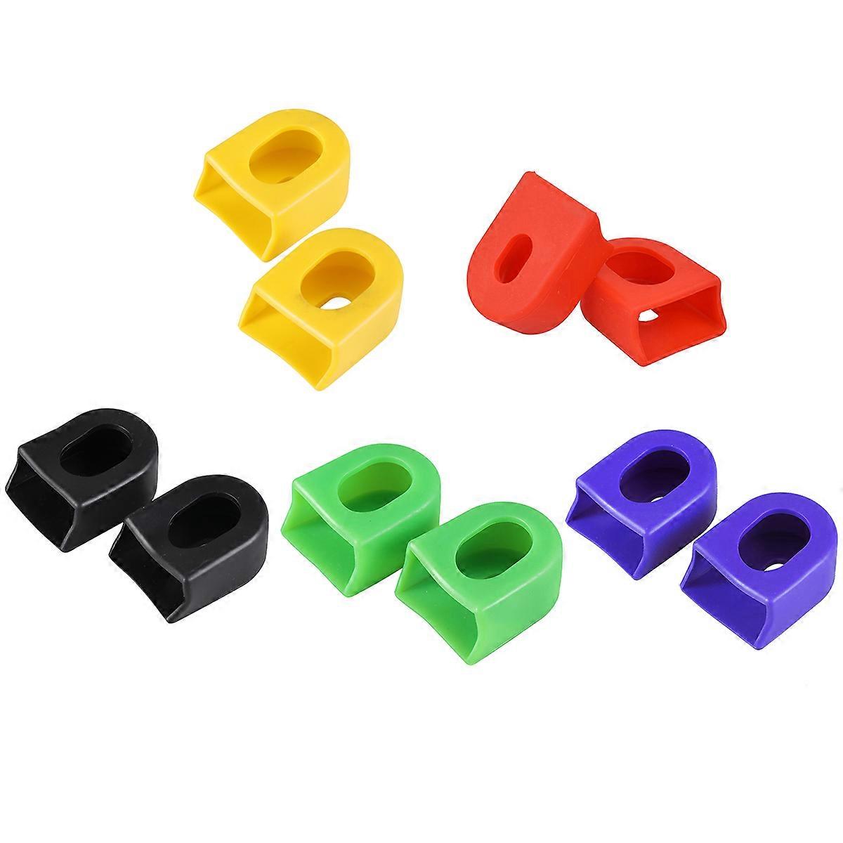 Crank Sleeve Rubber Protective Cases for Bike Use 20Pcs Assorted Color