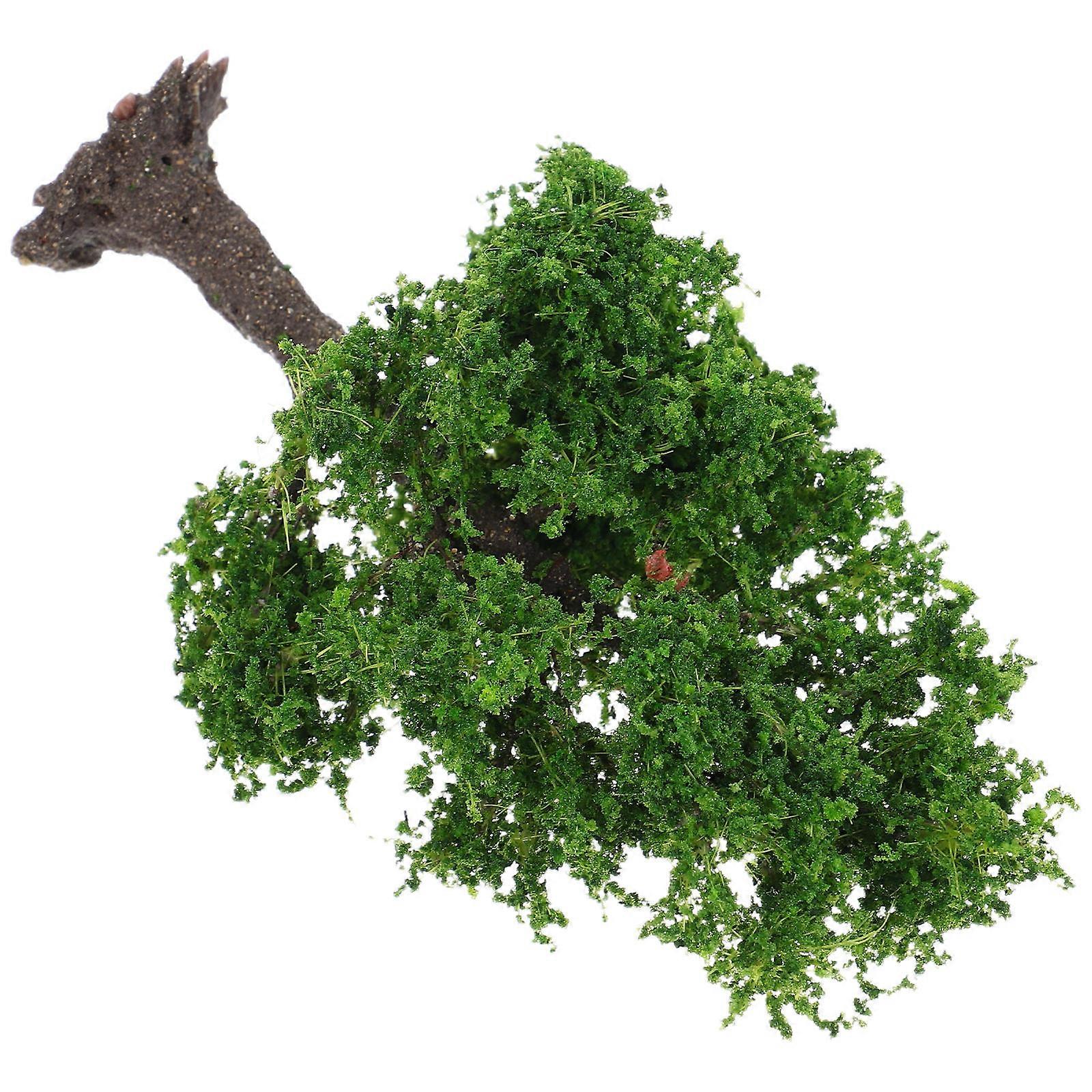 Mini Model Trees for Decoration 3Pcs Green Realistic Landscape Props