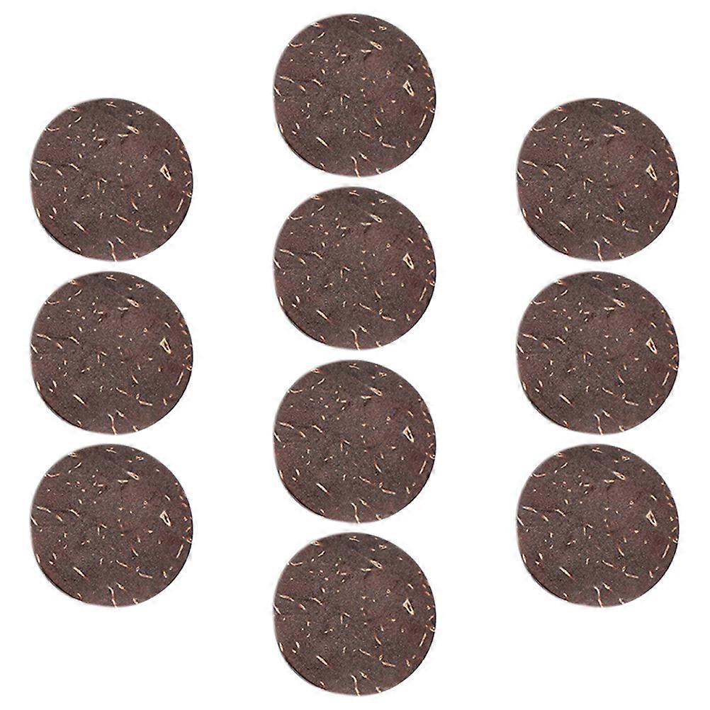 Fish Tank Coconuts Shell Landscaping Decor for Model Making 50Pcs Brown