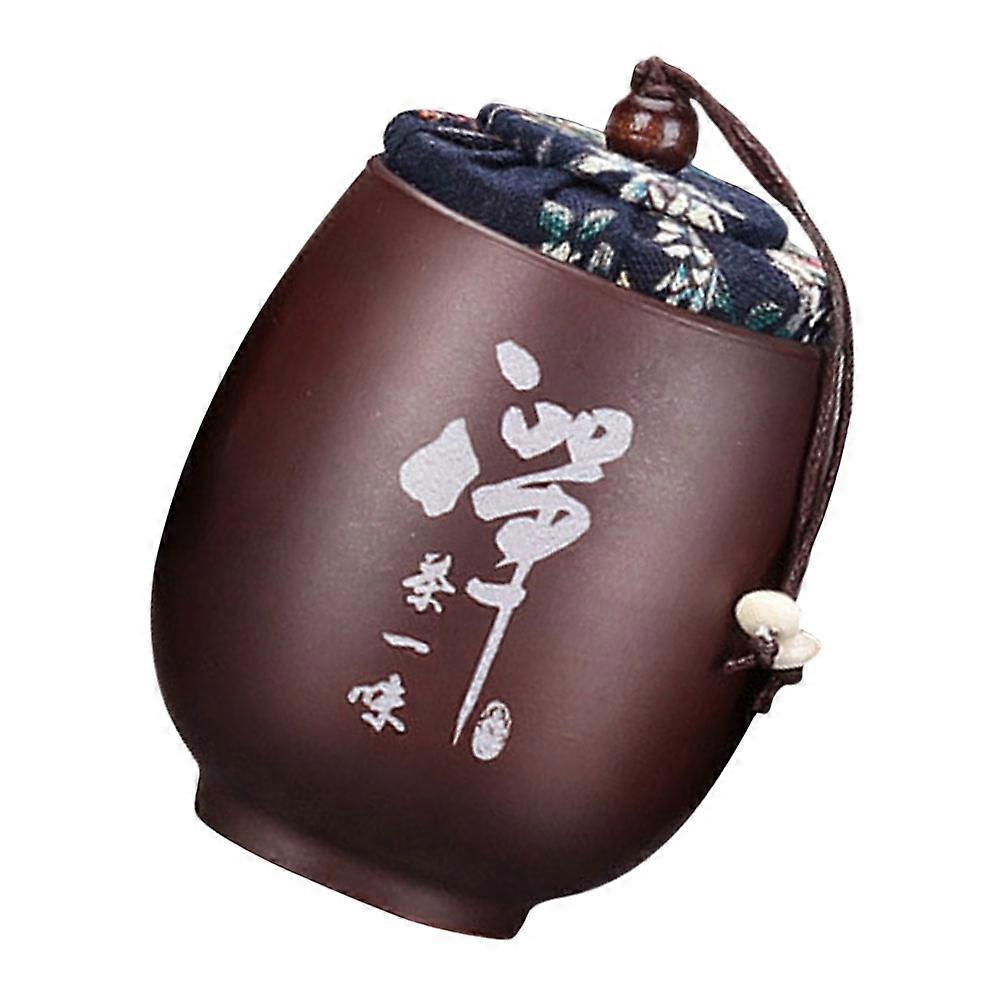 Compact Tea Canister Ceramic Tea Gift Box for Storage 3Pcs Coffee