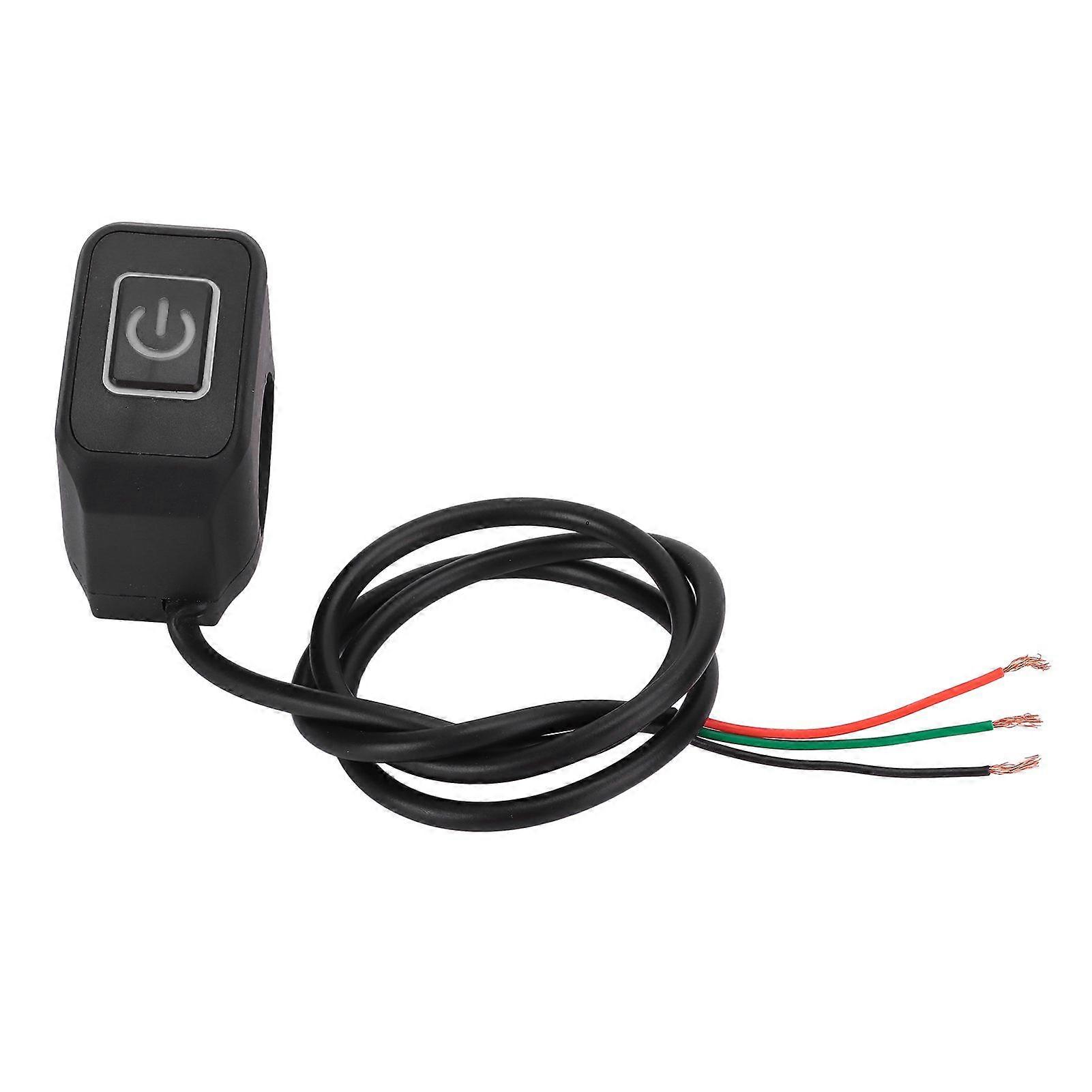 22mm Motorcycle Handlebar Switch Control Button Waterproof Universal for HeadlightWhite