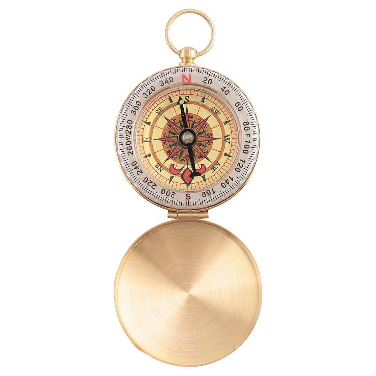 Classic Brass Pocket Watch Style Camping Compass