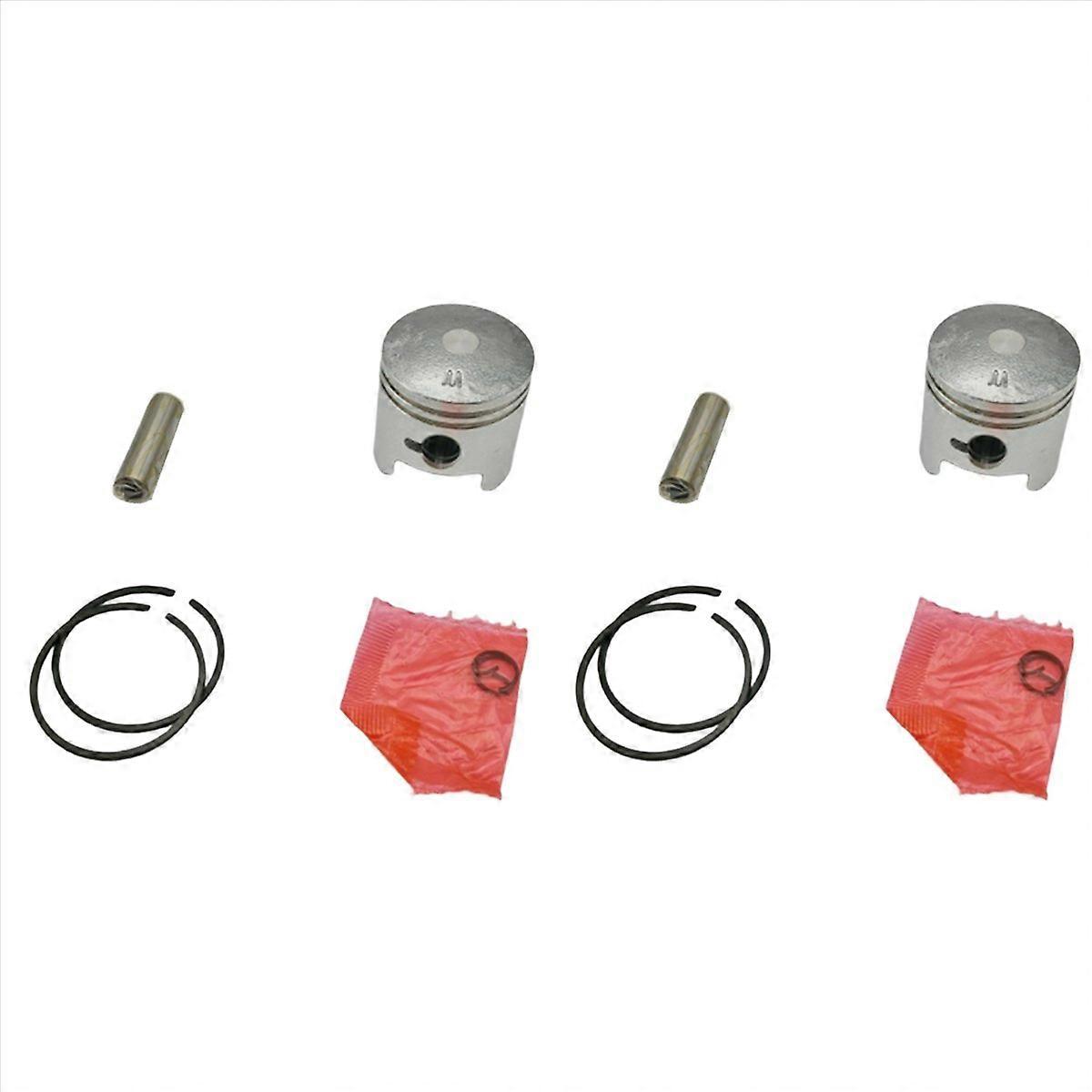 2X Two-Stroke 411 Lawn Mower Piston 40-6 Piston Set is Suitable for Robin 411 Lawn Mower Piston Asse