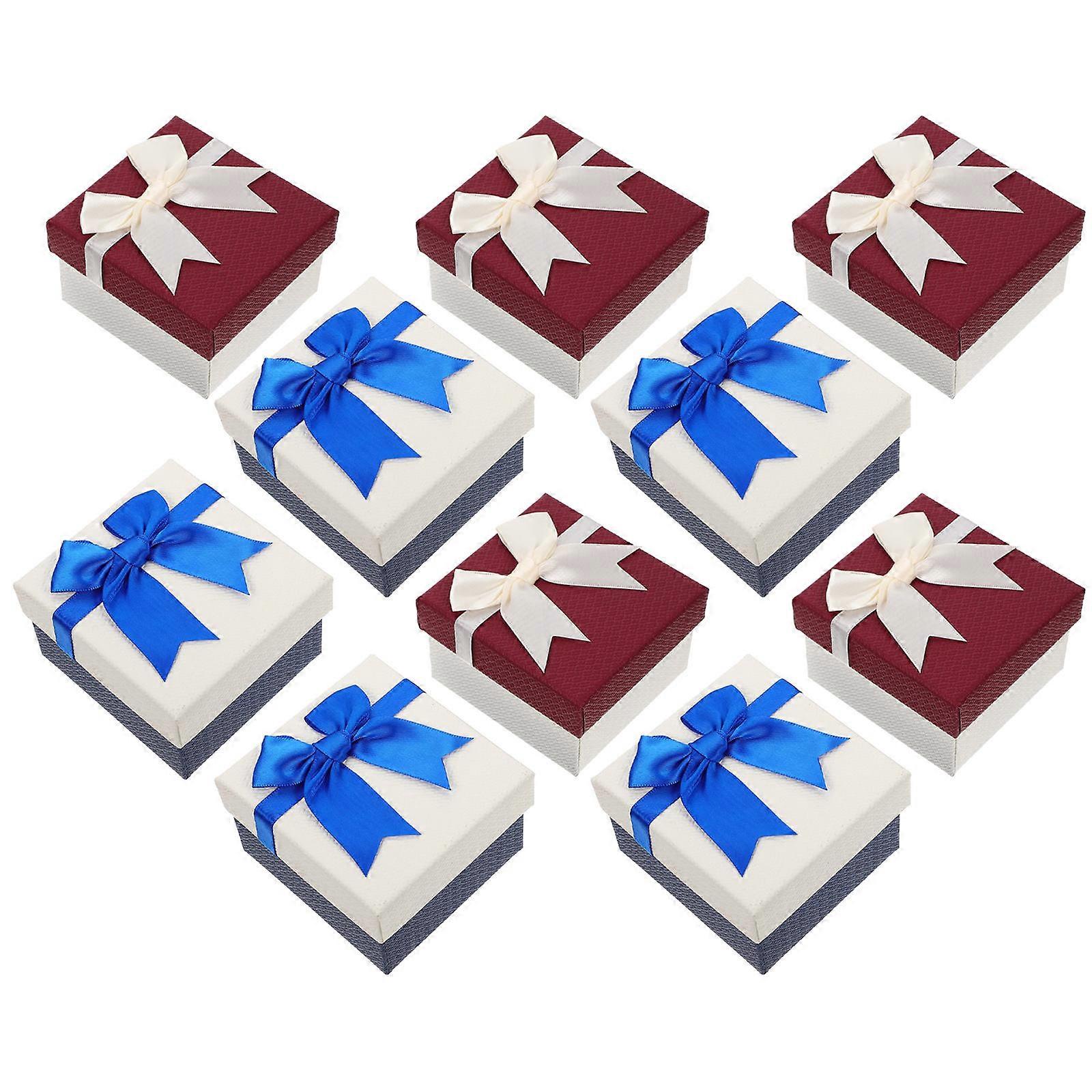Watch Jewelry Box Bowknot Packaging Boxes for Storage Use Single Set 20Pcs