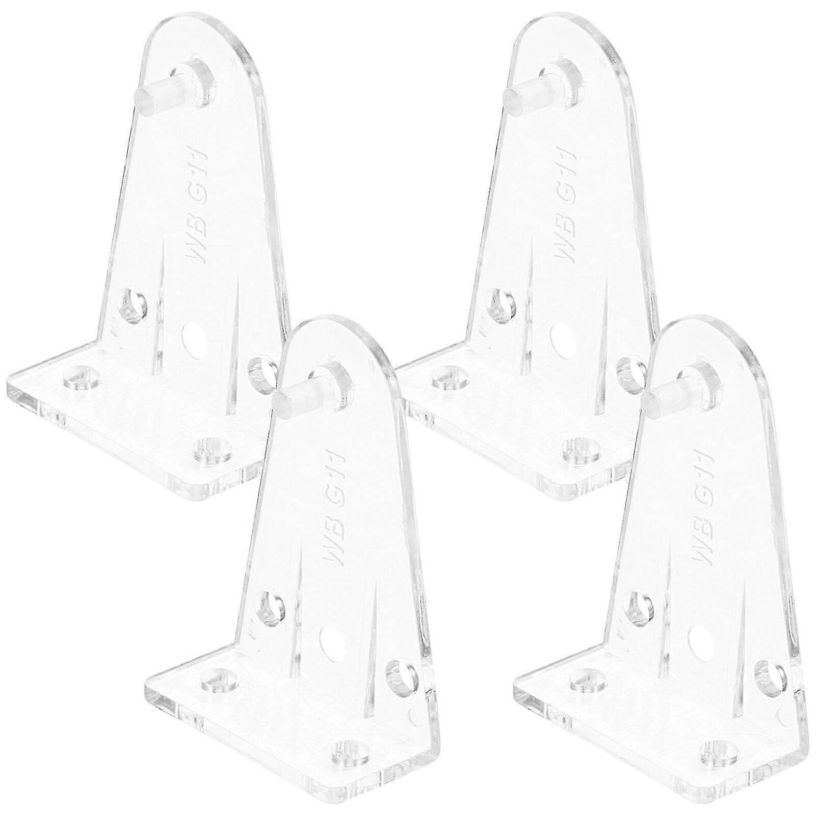 4pcs Blinds Hold Down Brackets Blind Bottom Rail Hold Clips Blinds Bottom Clear Brackets