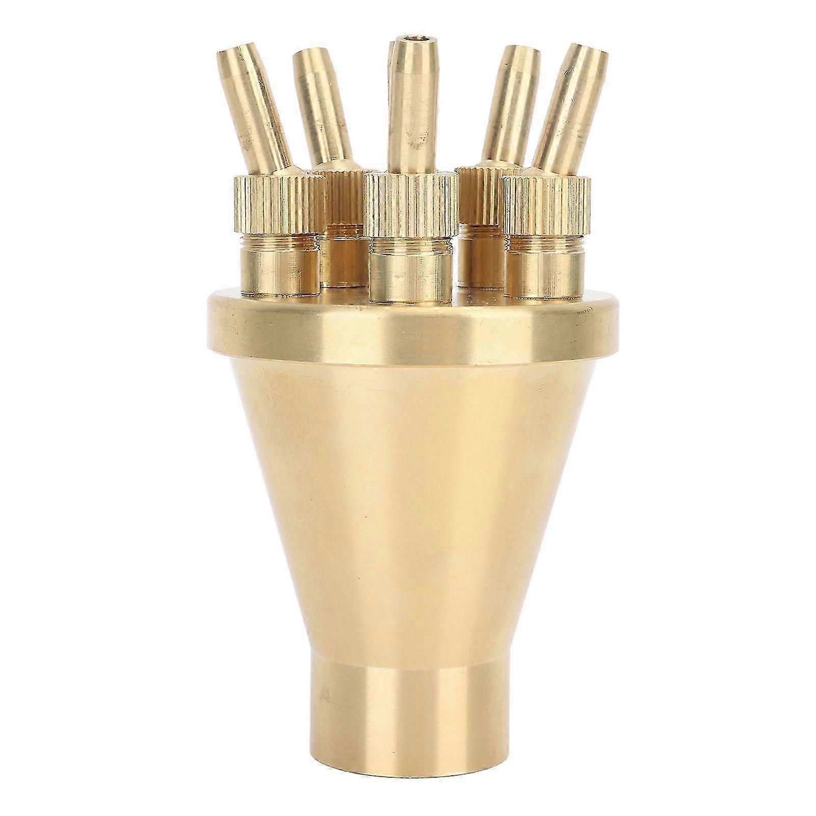 Buse de fontaine à eau en cuivre, pulvérisation directe, tête d'arrosage universelle réglable pour piscine de jardin G1 pouce