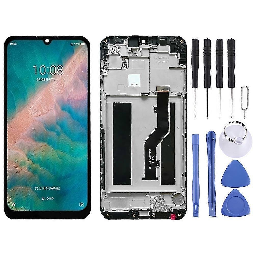2025 OEM LCD Screen for ZTE Blade V10 Vita Digitizer Full Assembly with Frame（Black)