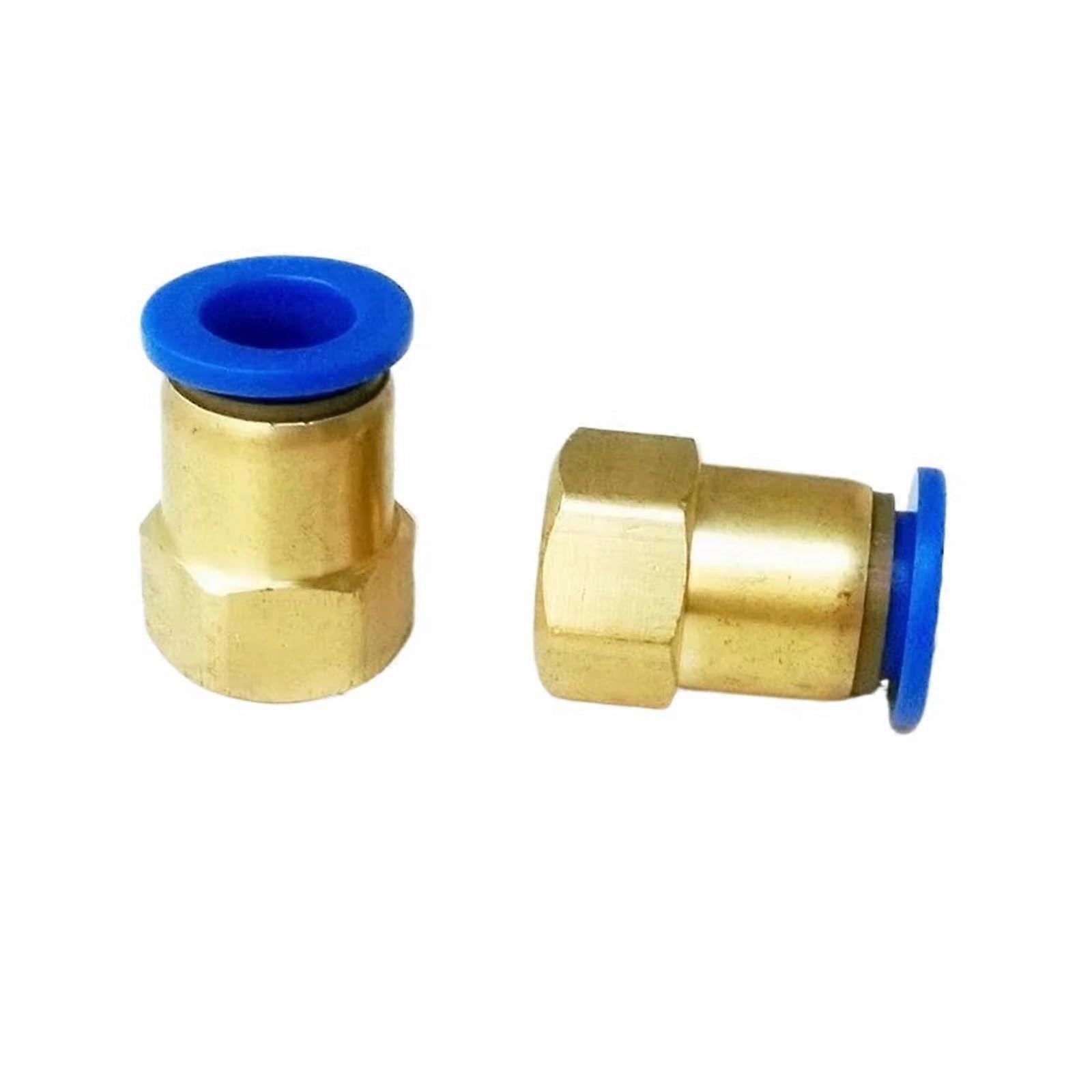 Pneumatic Fitting PCF122 12mm Tube To 1/4 Inch Internal Thread Quick Joint Connector 5Pack Pipe Fitting