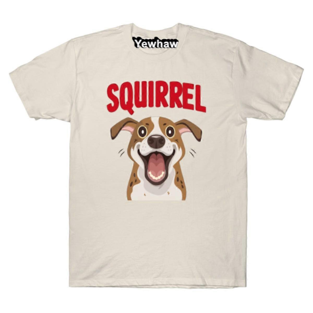 חולצת טריקו מצחיקה נרגשת כלב "סנאי" חולצת טריקו חיות מצחיקות