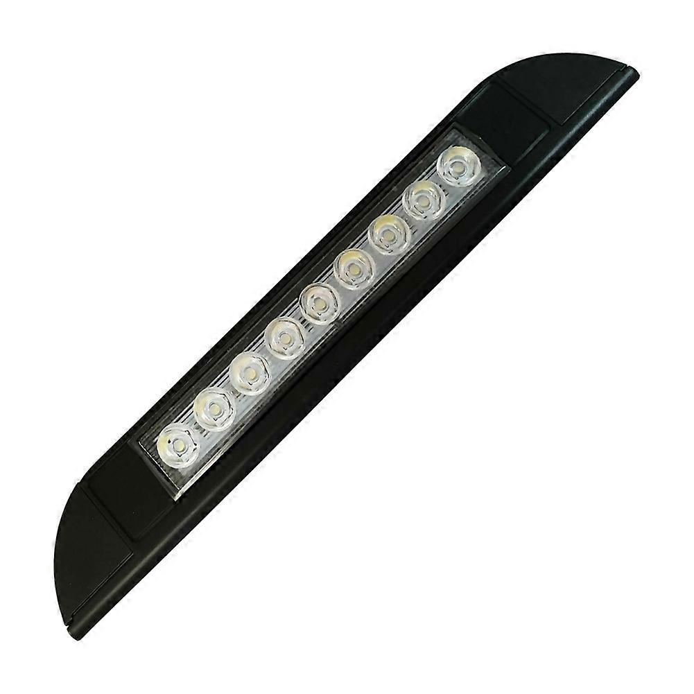 Éclairage d'auvent 9 LED 12 V 24 V étanche 256 mm Noir