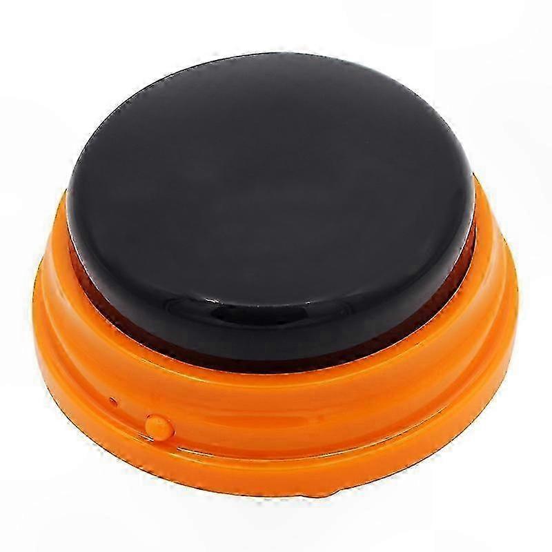 Orange Interactive Sound Button for Kids, Recordable Talking Toy with Voice Recording Feature (Single Unit)