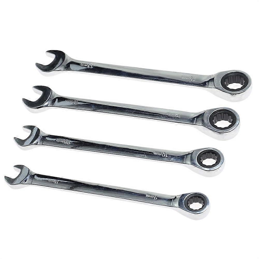 Spanner Set 12mm DualUse Ratchet And Combination Metric Wrench, Socket Wrench Tools For Auto