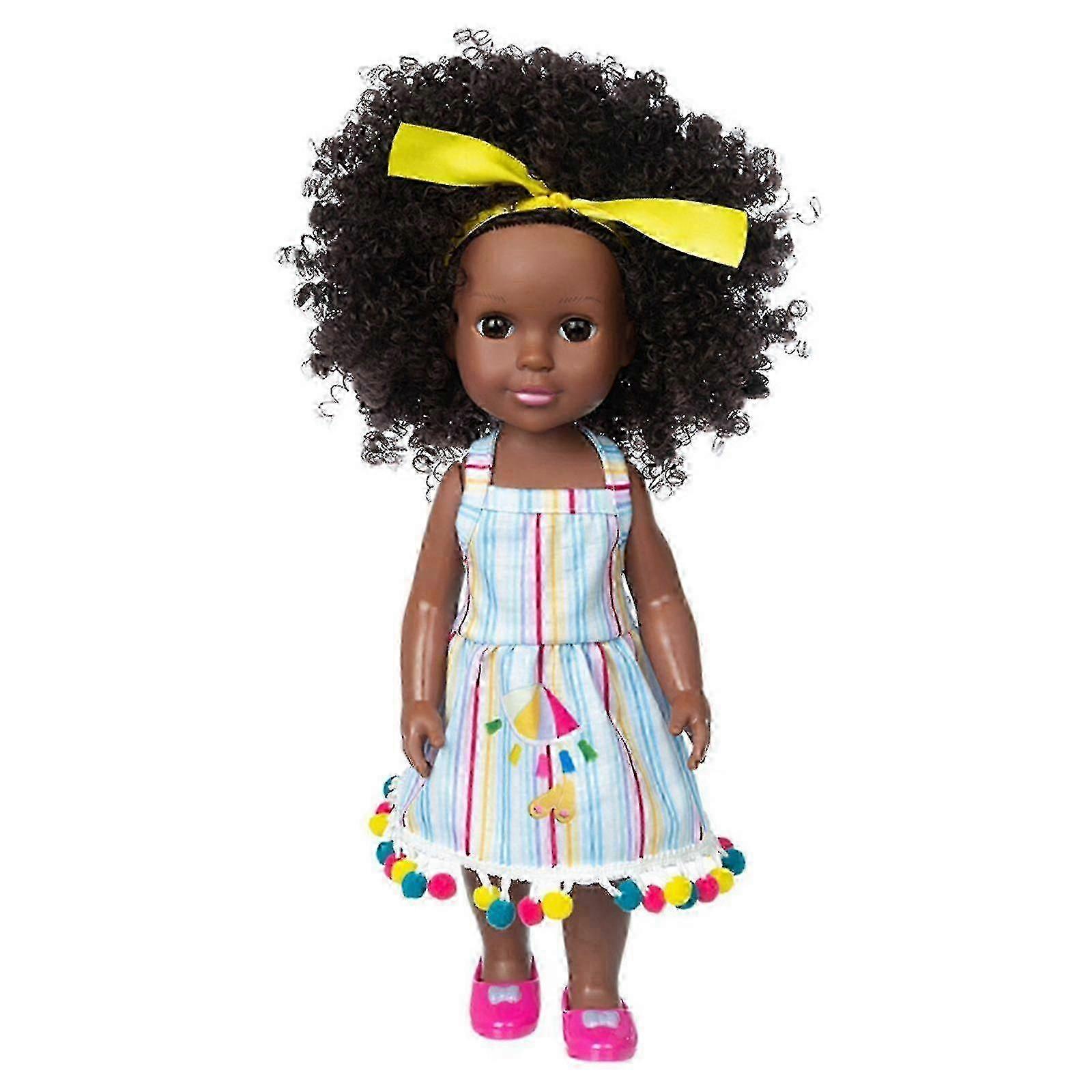 Bonecas negras de 25 a 26 polegadas e acessórios para bonecas negras, boneca africana de silicone.