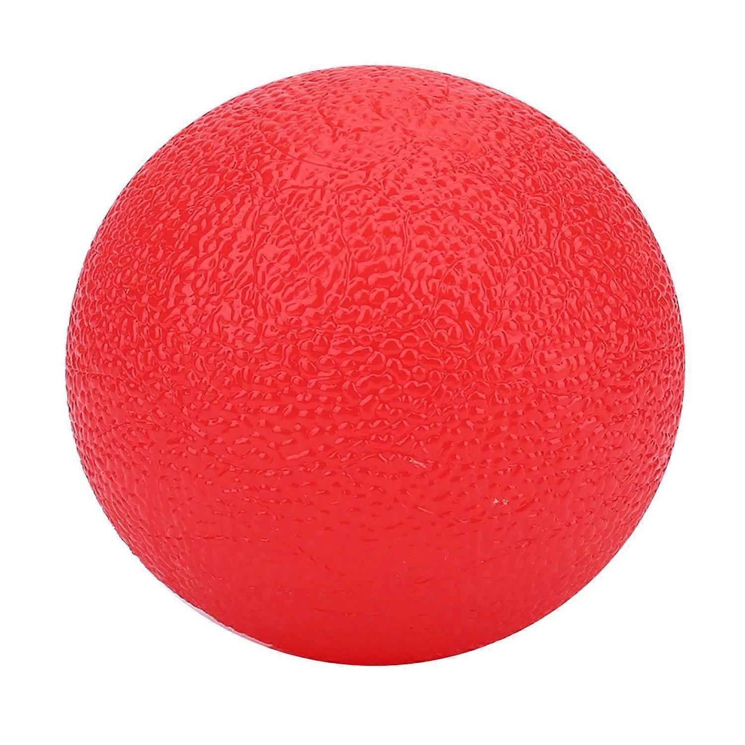 Silicone Massage Grip Ball for Hand Finger Strength Exercise for Body Builders Computer Workers(Red 