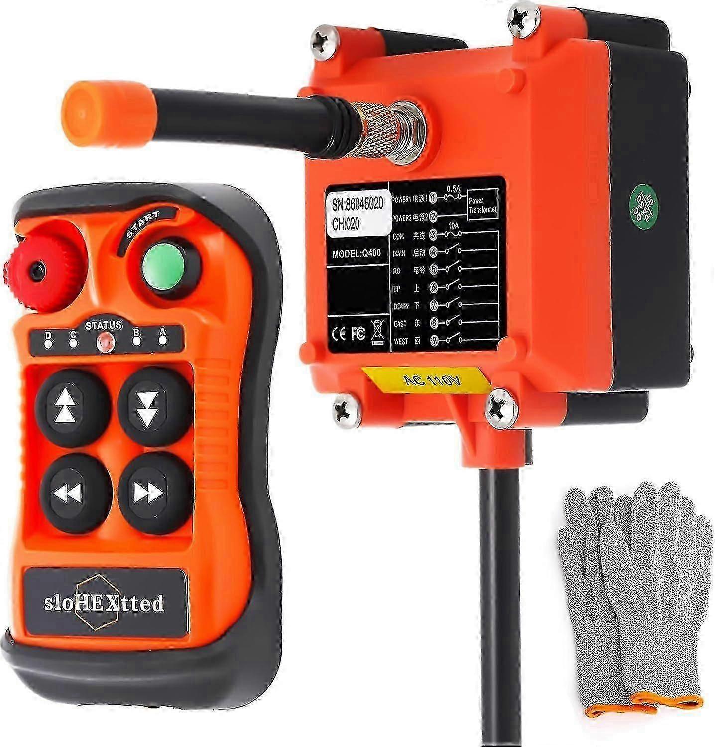 2025 Latest Model 4 Button Wireless Crane Remote Control Kit 12-24V Radio