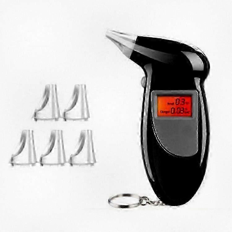 Professional Alcohol Tester with LCD Screen Analyzer - Reliable Alcohol Breath Test Device, No Backlight Function, Suitable for Various Bran