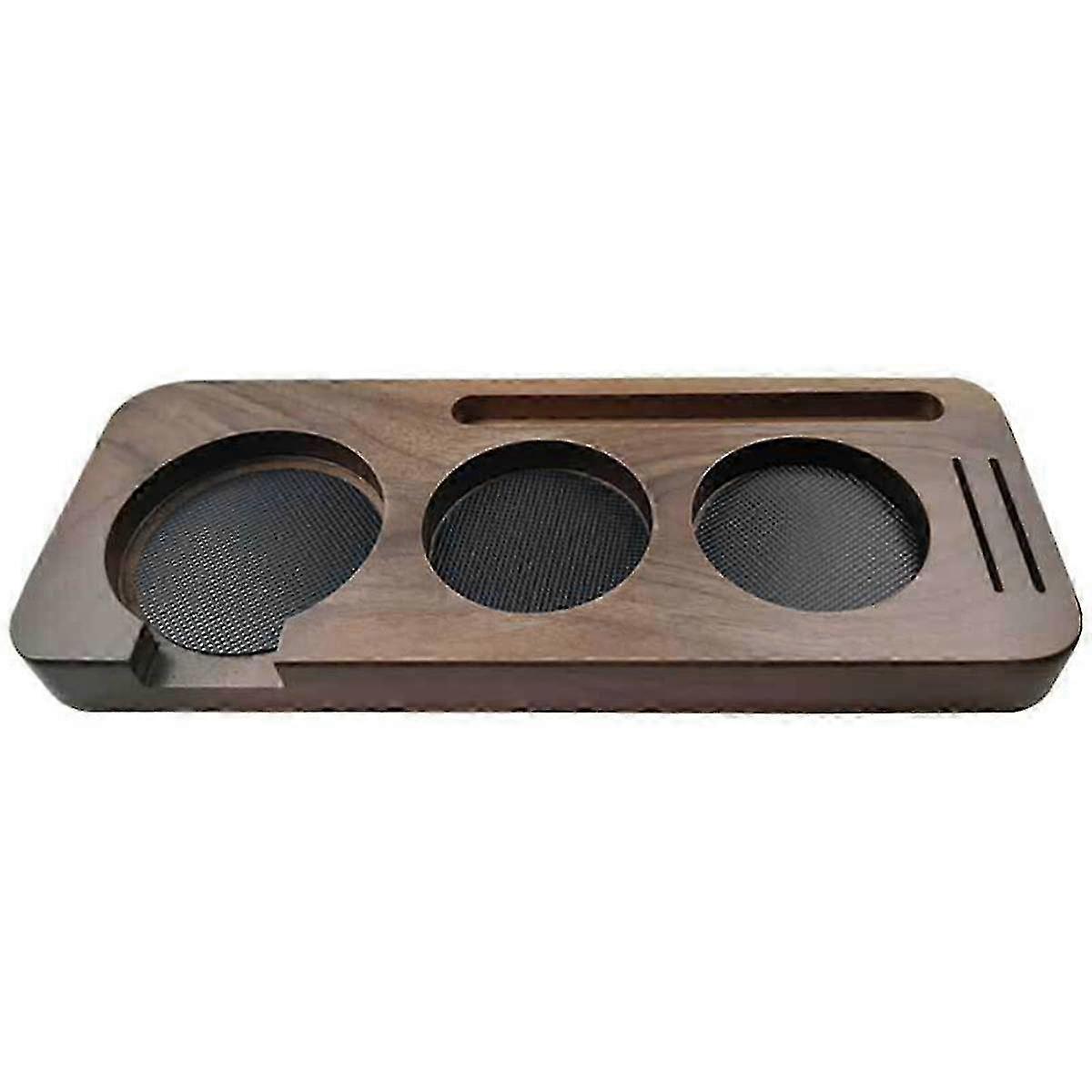 Precision 58mm Wooden Espresso Tamper Station for Consistent Coffee Grounds