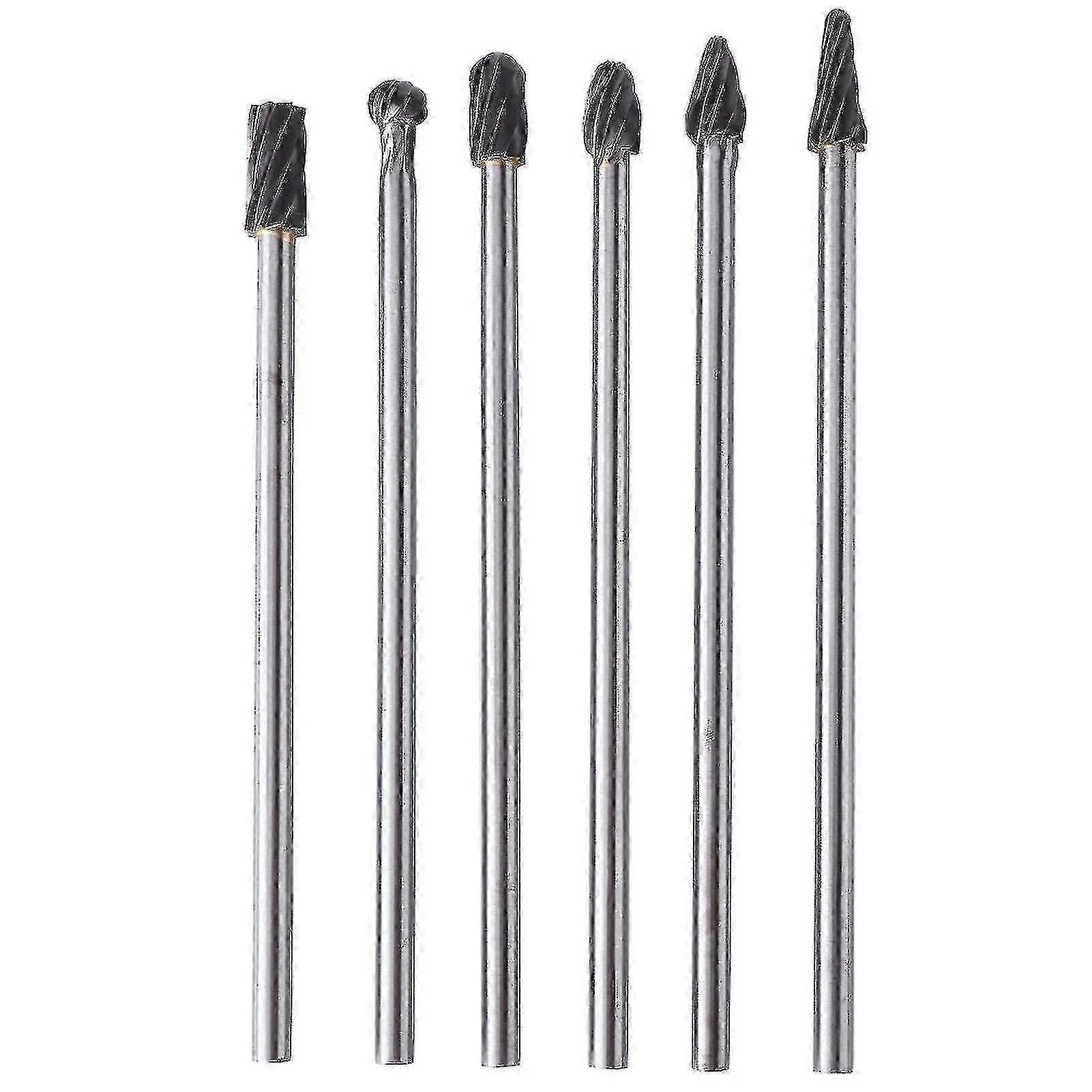 Rotary files for metalworking - 6pcs tungsten carbide burr set 10mm