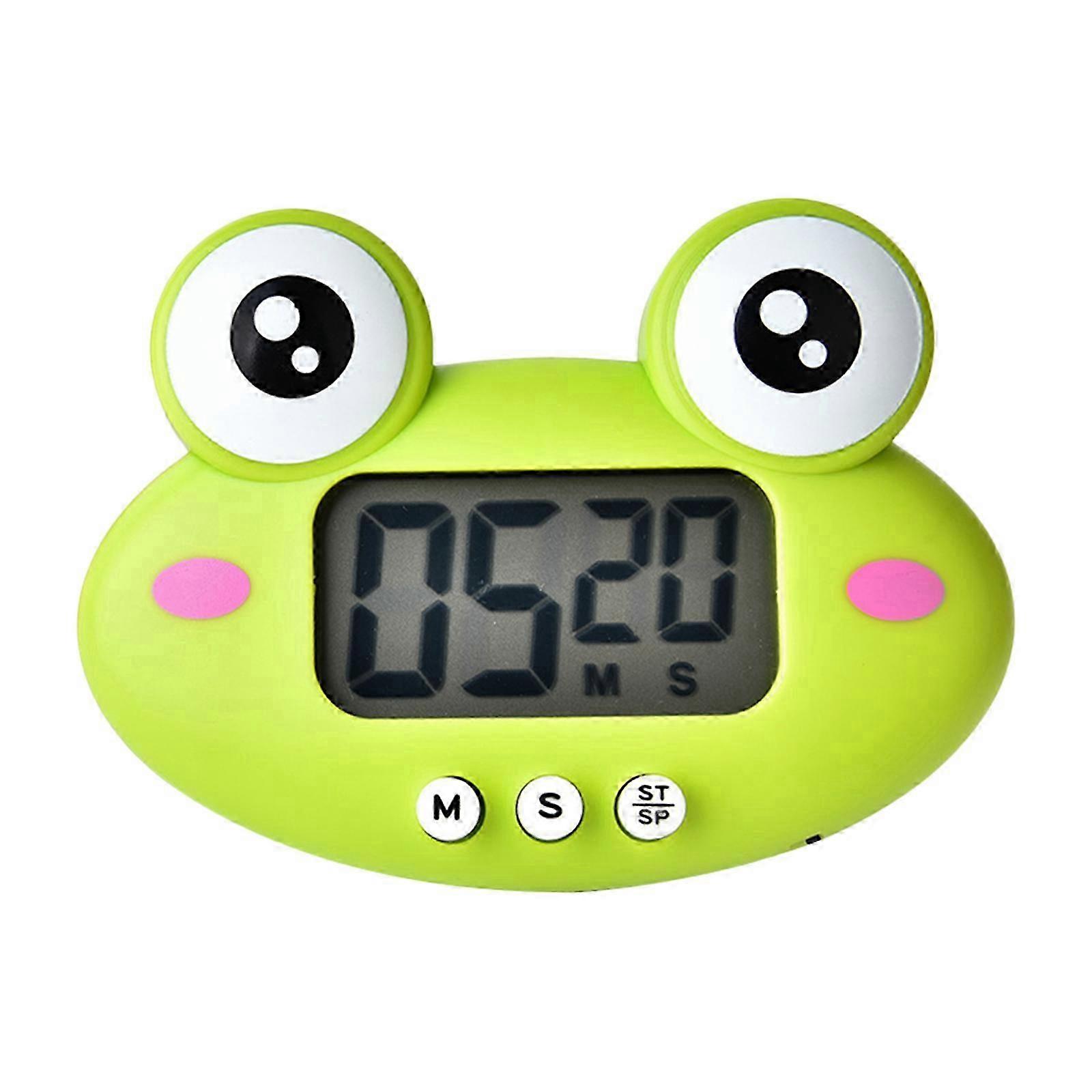 Digital Kitchen Timer Cute Animal Timer with Strong Magnet Back Stand Loud Alarm Large Screen Cooking Timer Clock for Time Management Workout Baking E