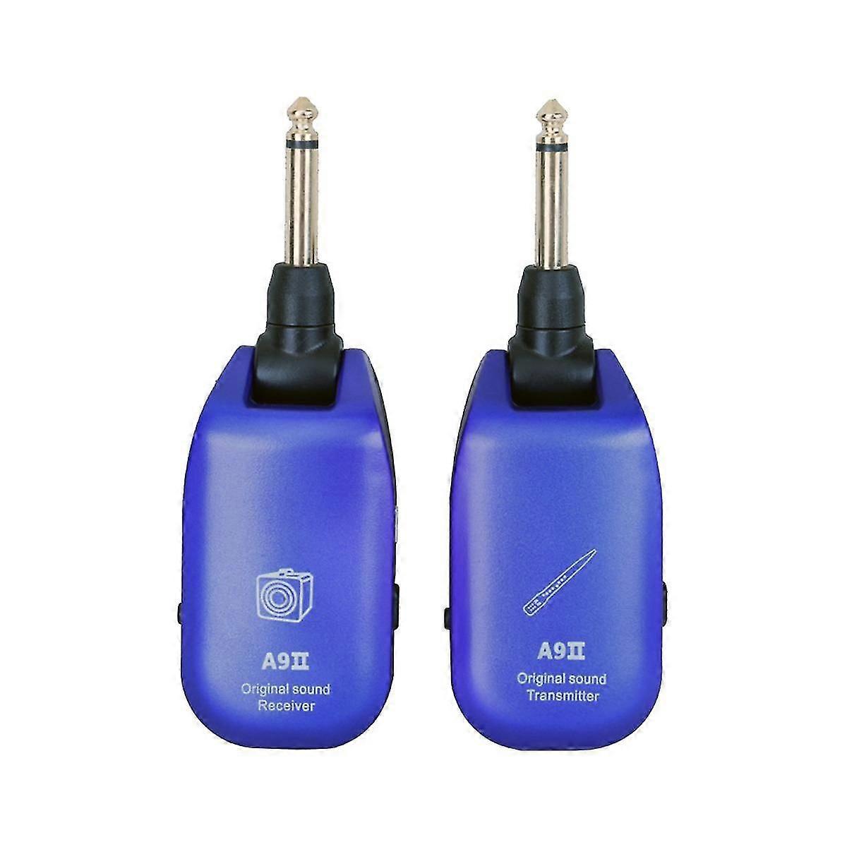 Trådlöst gitarrsystem 2.4g uppladdningsbar 4-kanals gitarrsändarmottagare för elgitarr