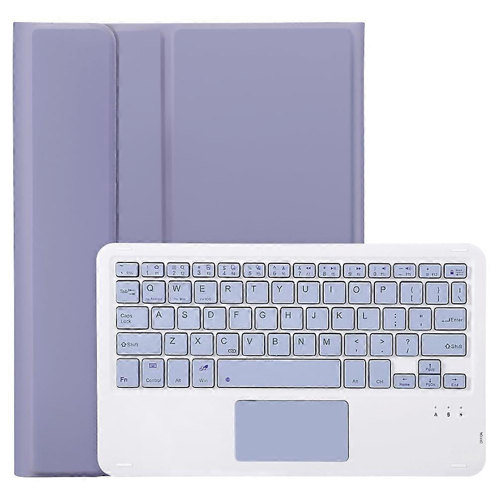 Bluetooth Keyboard Case with Trackpad for Galaxy Tab S9 FE 10.9 In SMX510 SMX516B Protective Cover Purple
