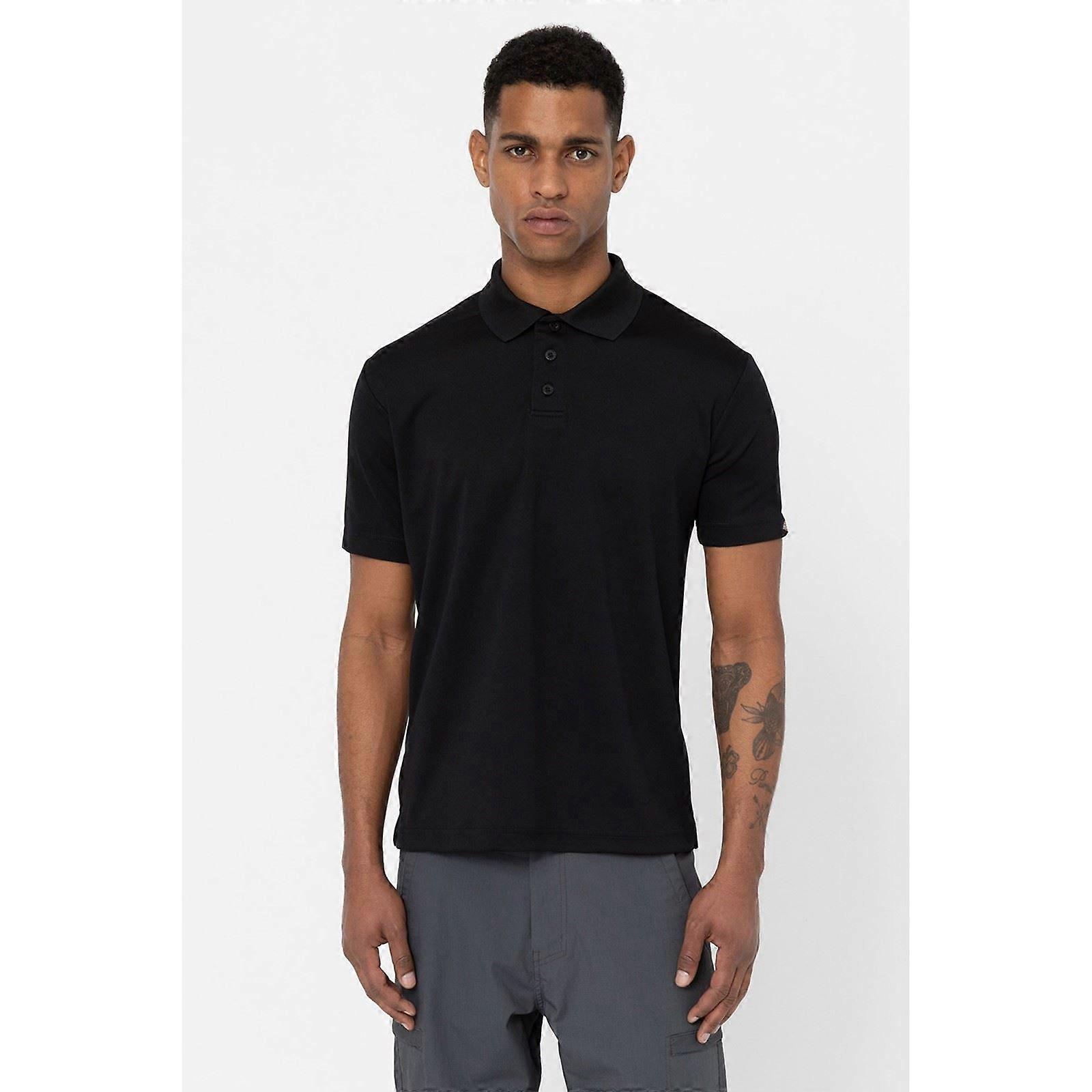 Dickies Everyday Polyester Men's Black Polo Shirt