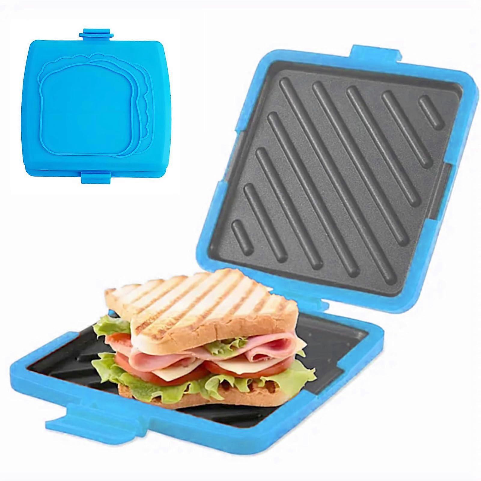Grilled Cheese Maker No Power Required Portable Cooker For Breakfast Sandwiches Quesadilla Snacks Blue