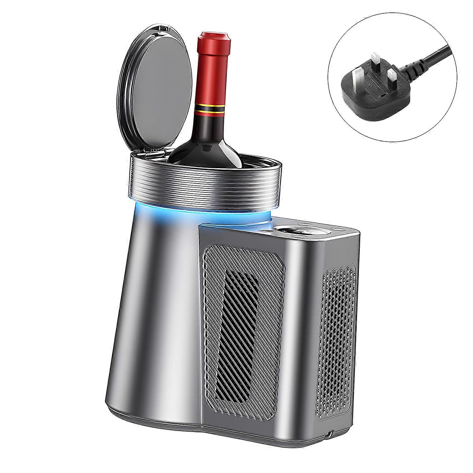 Portable Wine Cellars Coolers Accuracy LED Display 35F To 64F Temperature Ranges Automatic Condensation Drainages  Grey