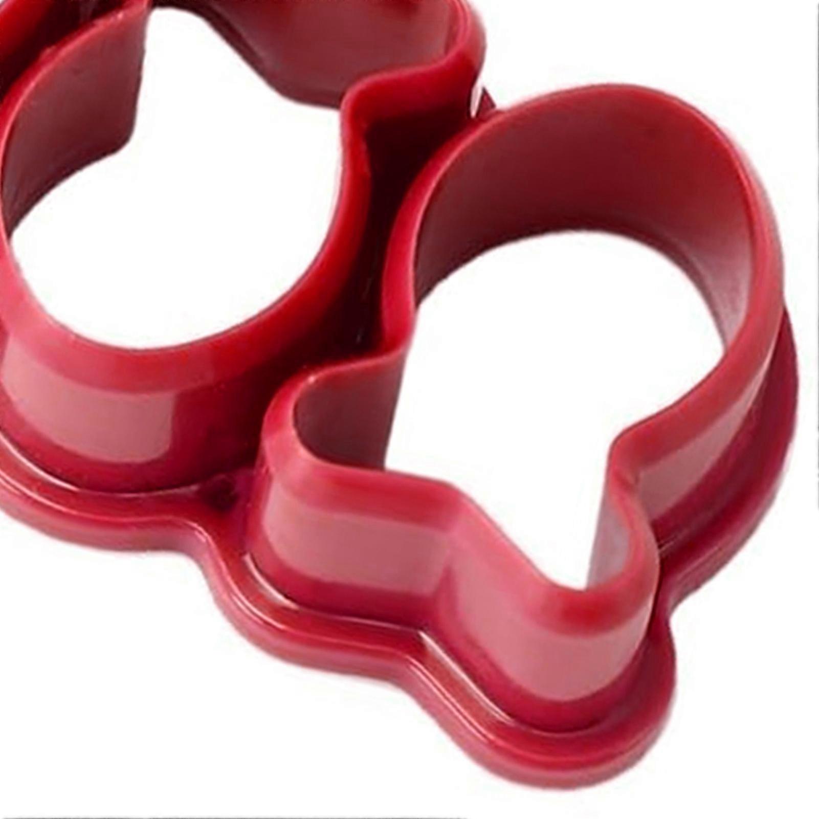 Goldfish Cracker Cutter Mini Plastic Reusable for Baking Cookie Tiny Fish Shaped Red