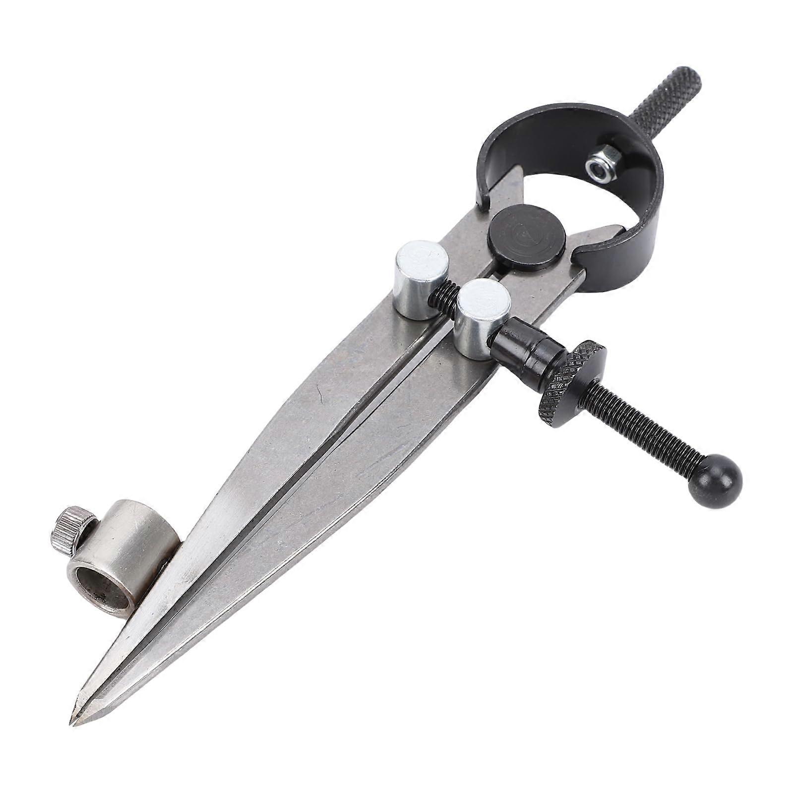 Wing Divider Caliper with Adjustable Lock for Leather Woodworking Metalworking 4in Radius