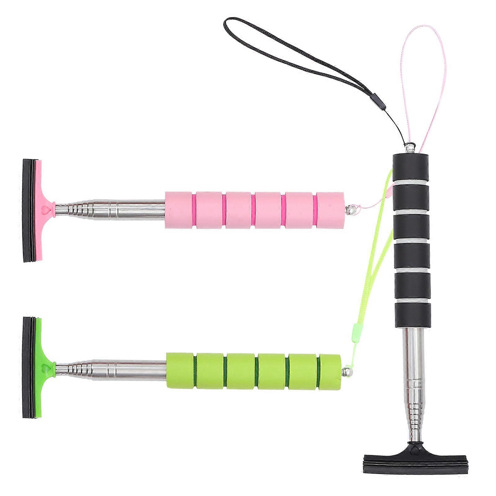 3pcs Car Window Squeegee Side Mirror Squeegee Retractable Car Mirror Squeegee Telescopic Cleaner