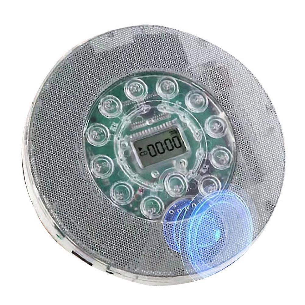 Protable Bluetooth CD Player Transparent Speaker Music Walkman with LCD Display Personal CD Player for Home Travel