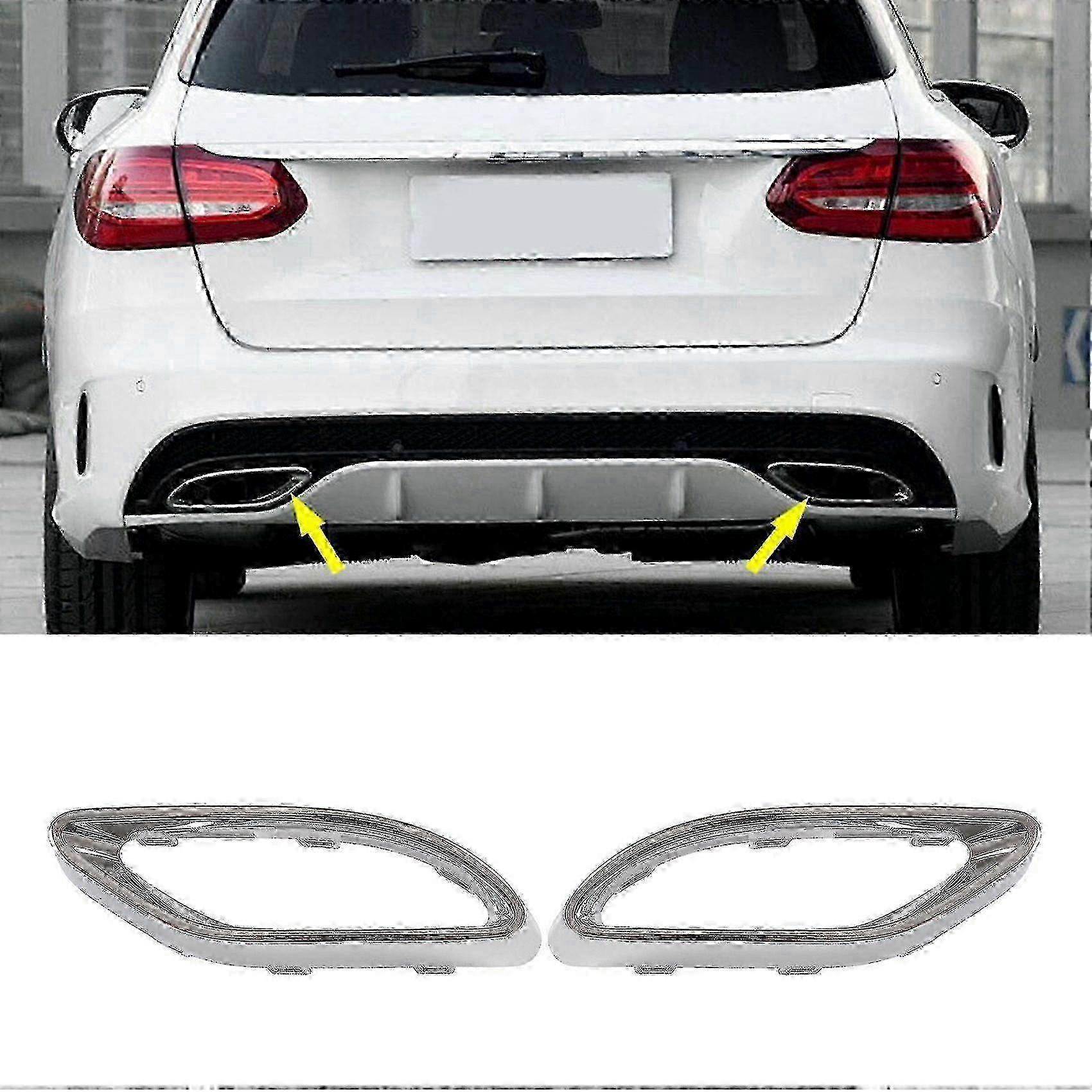 Exhaust pipe trim bezel for W177 A class - Pair for W238 E & W205 C models