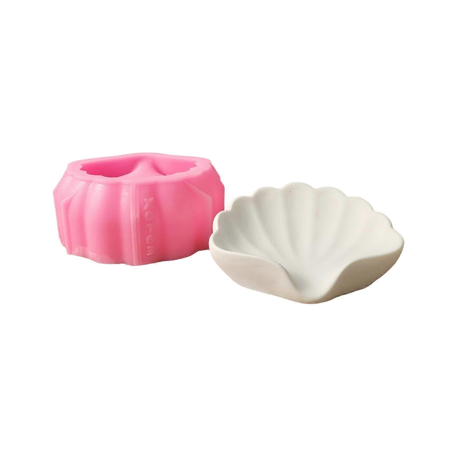 Artistic Resin Soap Holder Molding Tool Ocean Theme Shell Shaped Soap Holder Silicone Mold for Art and Craft Projects Multicolor