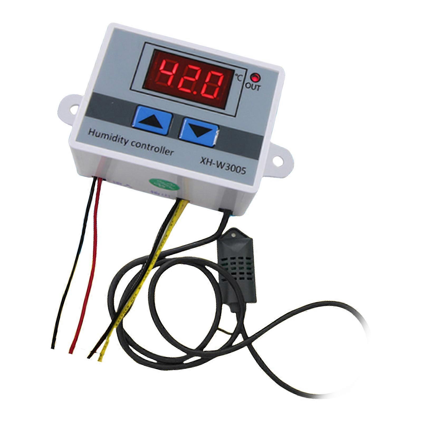 Humidity Controller 0~99%RH Hygrometer Switches Controller for Greenhouse Humidity Control Switches Humidity Sensors Multicolor