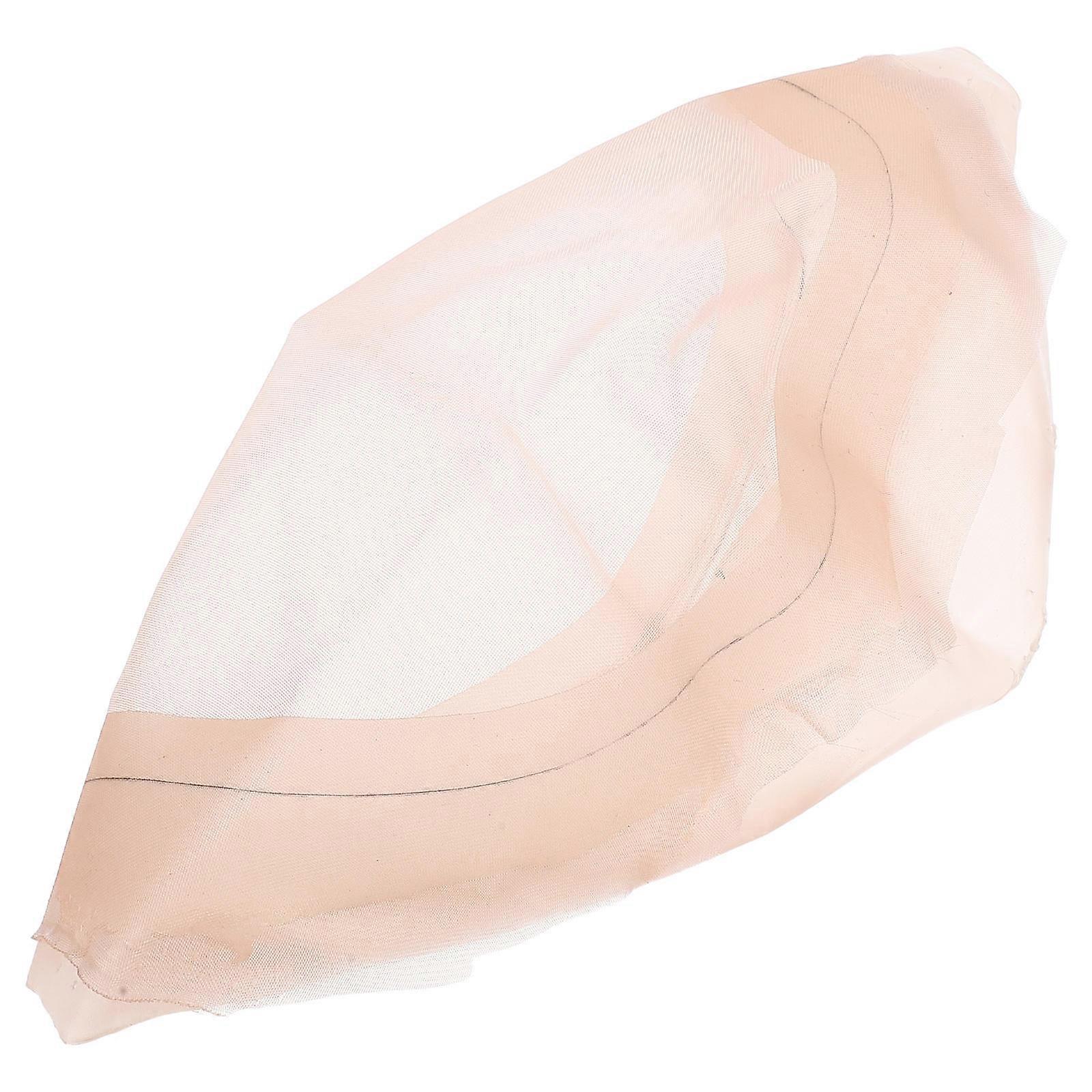 Beige Crochet Cap For Men With Durable Edge Suitable For Special Occasions 1Pack Bald Spot Concealment