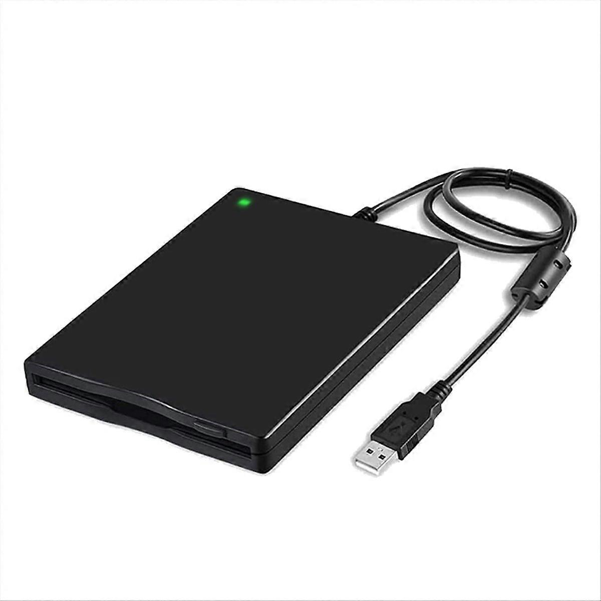 USB Floppy Disk Reader Drive 3.5 Inch FDD Portable 1.44 MB External Diskette Drive for PC Laptop Des