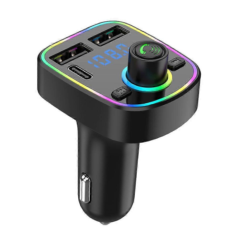 Car Bluetooth MP3 Player with CVC Noise Reduction 3.1A Fast Charging Dual USB Ports Lossless Audio Support for Phones Tablets U Disk TF Card Playback