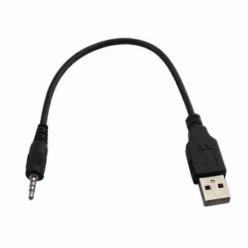 2.5mm USB Charging Cable High Speed Sync and Power Cord for Multiple Devices Black 1pc