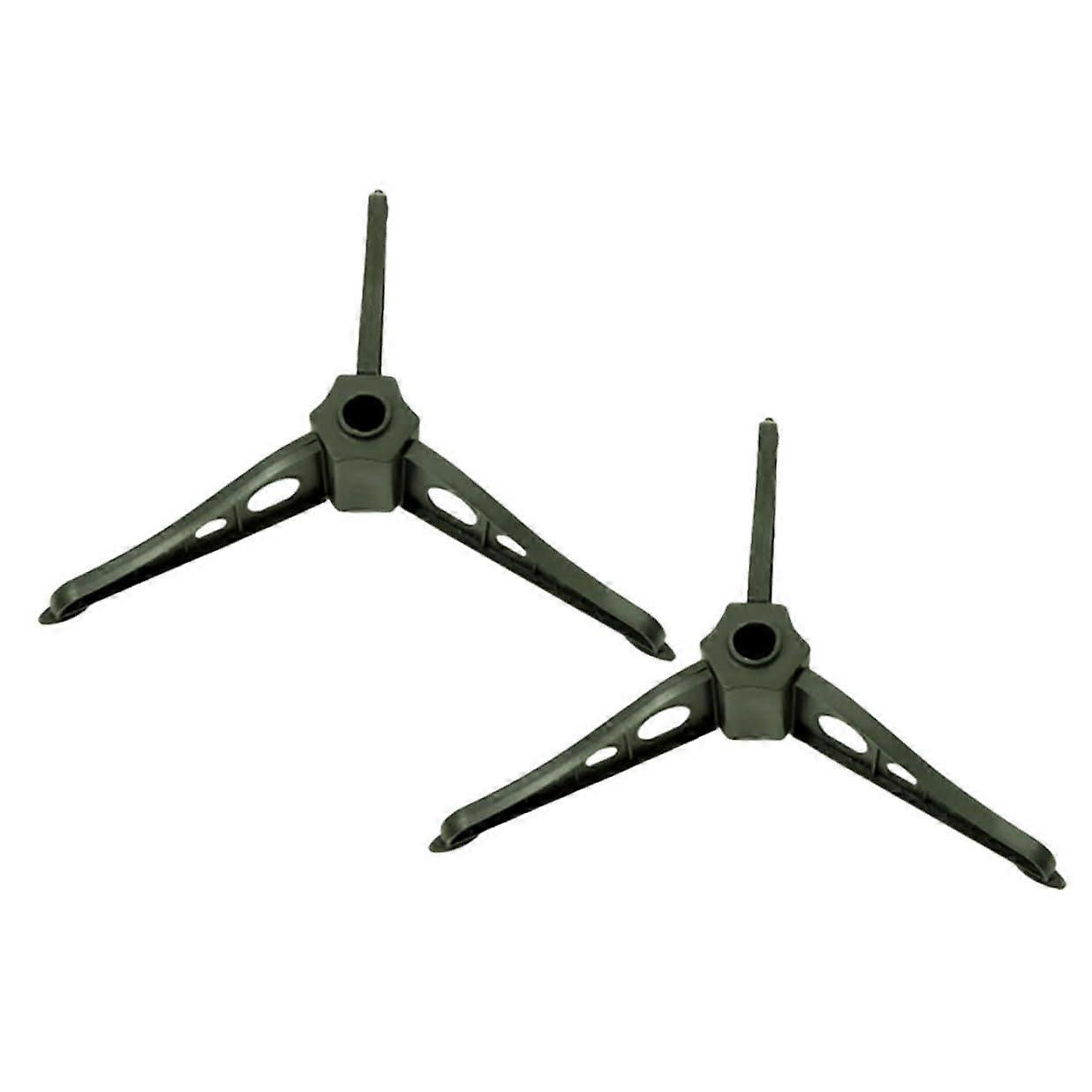 2 Pack Green Plastic Christmas Tree Stand Base Support for Home Holiday Decoration